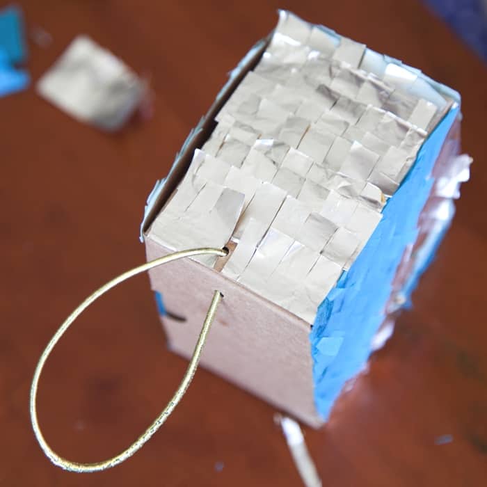 mini piñata tissue paper ornament