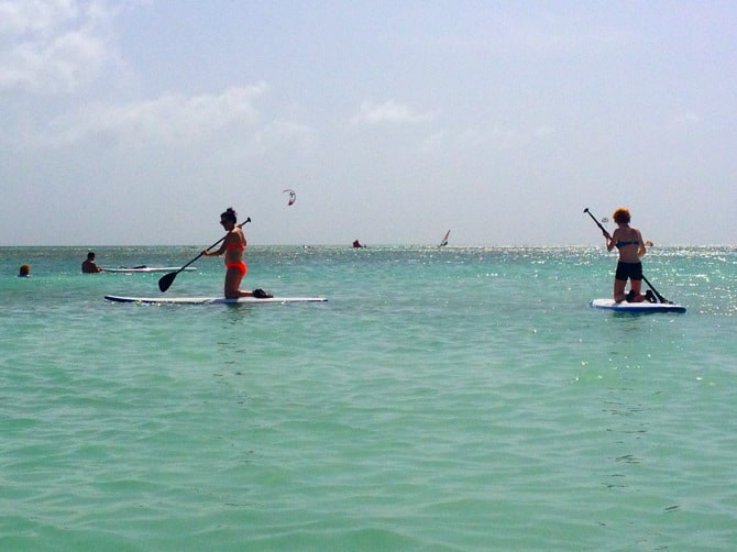 aruba paddleboarding