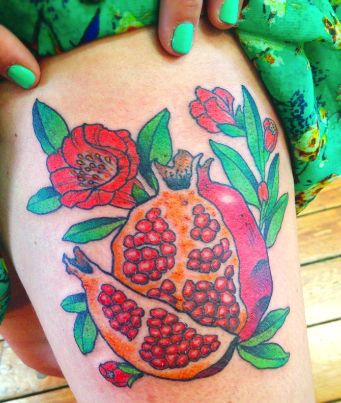 pomegranate tattoo 9