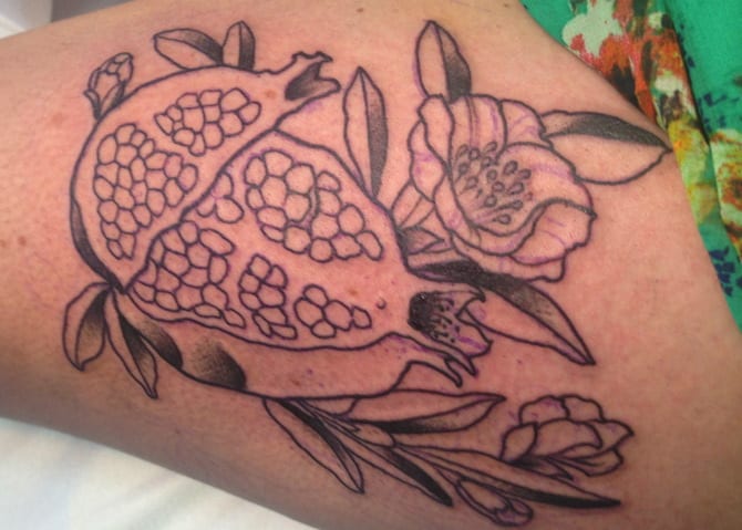 pomegranate tattoo 5
