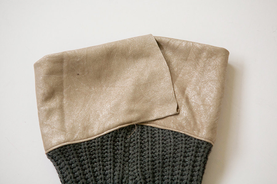 How to Add Leather Cuffs to a Sweater