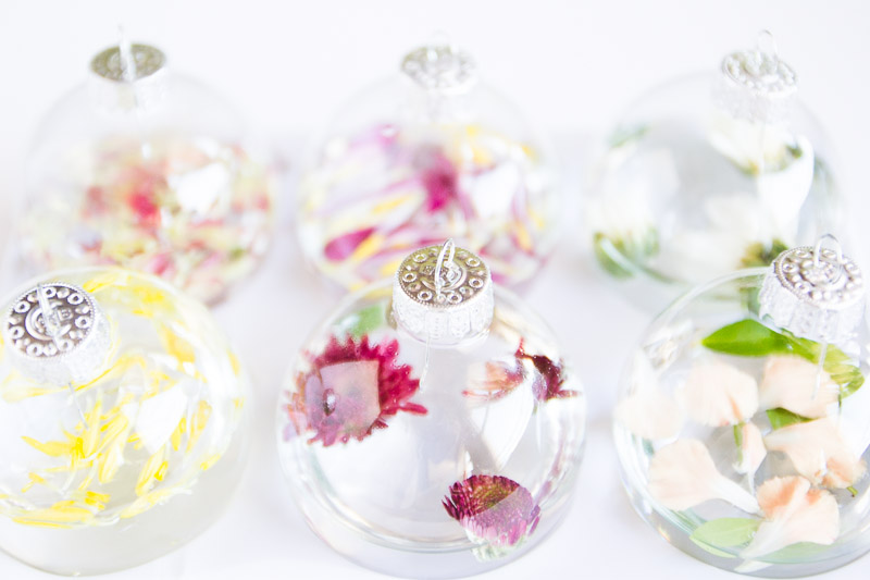 Flower Friday: Glass Ornament Vases