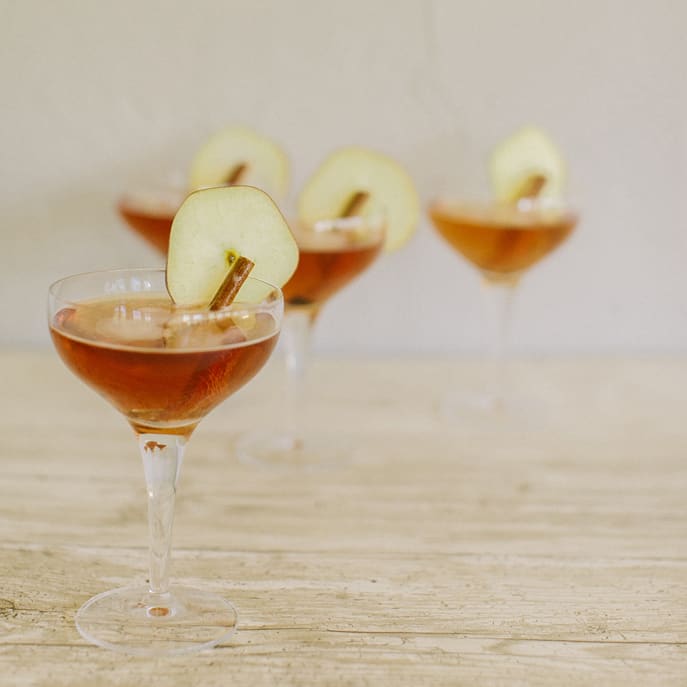 Fall spicy apple cocktail
