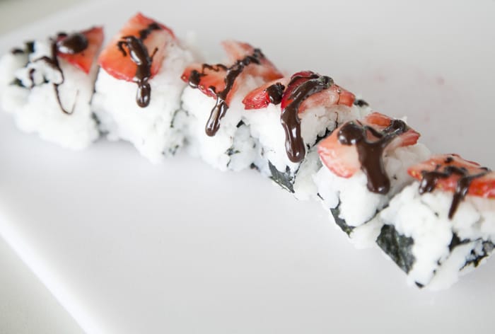strawberry sushi