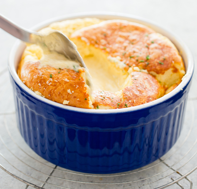 America's Text Kitchen Cheese Souffle