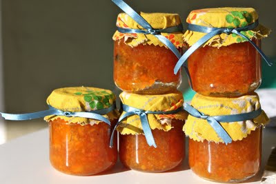 Jars of Tangerine Marmalade
