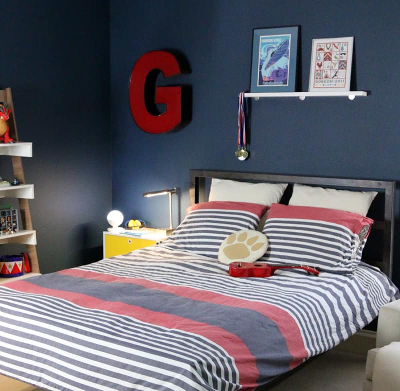A Boy's Bedroom Makeover: The Reveal!