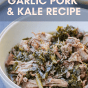instant pot garlic pork and kale
