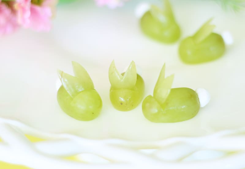 how to make grape bunnies for easter