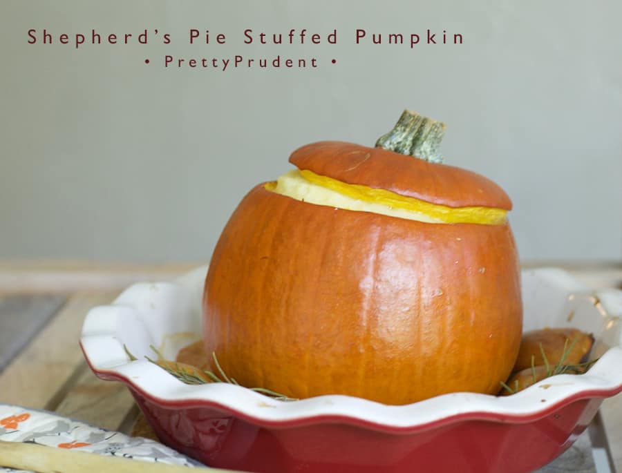 Shepherd's Pie Stuffed Pumpkin