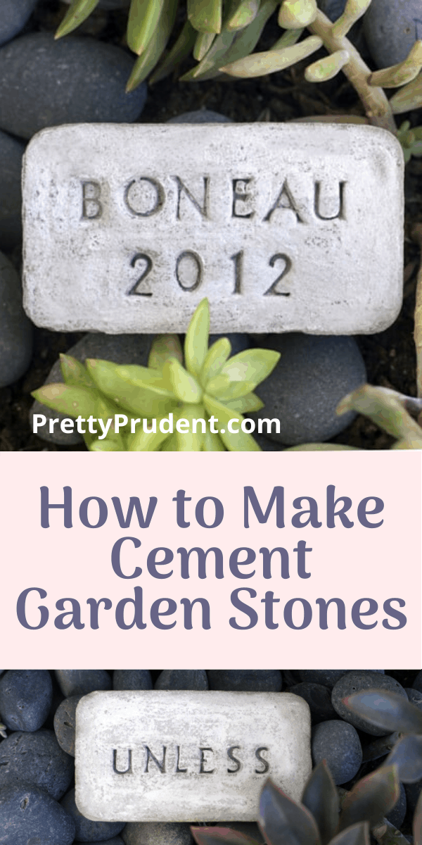 How to Make Cement Garden Stones | Pretty Prudent
